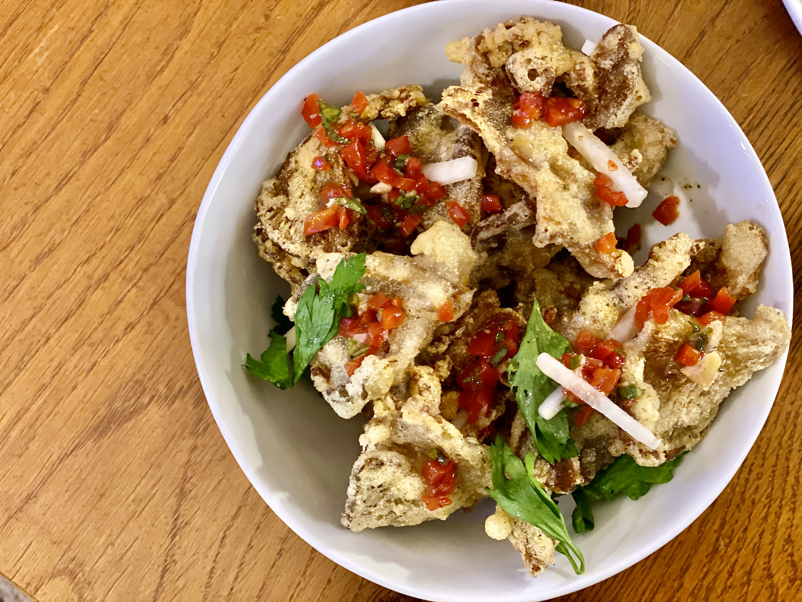 Goodkind champagne battered oyster mushrooms