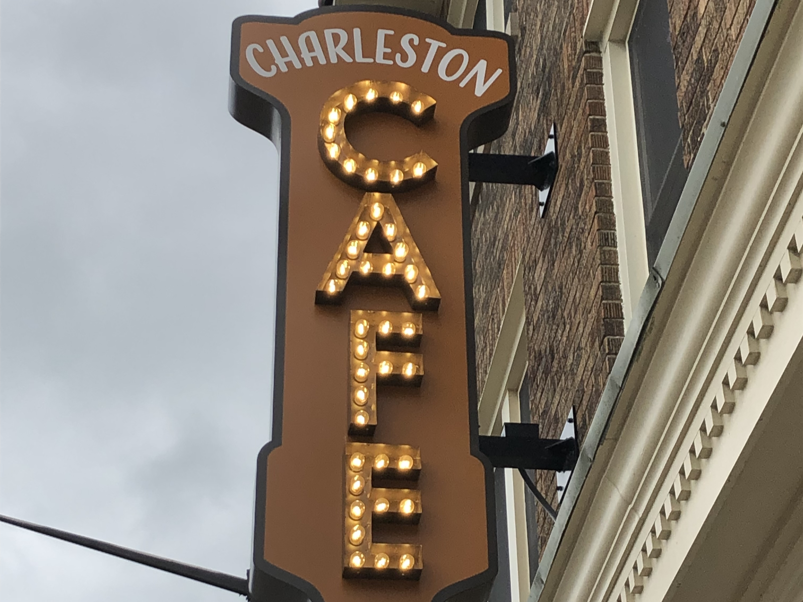 Sign at Charleston Cafe