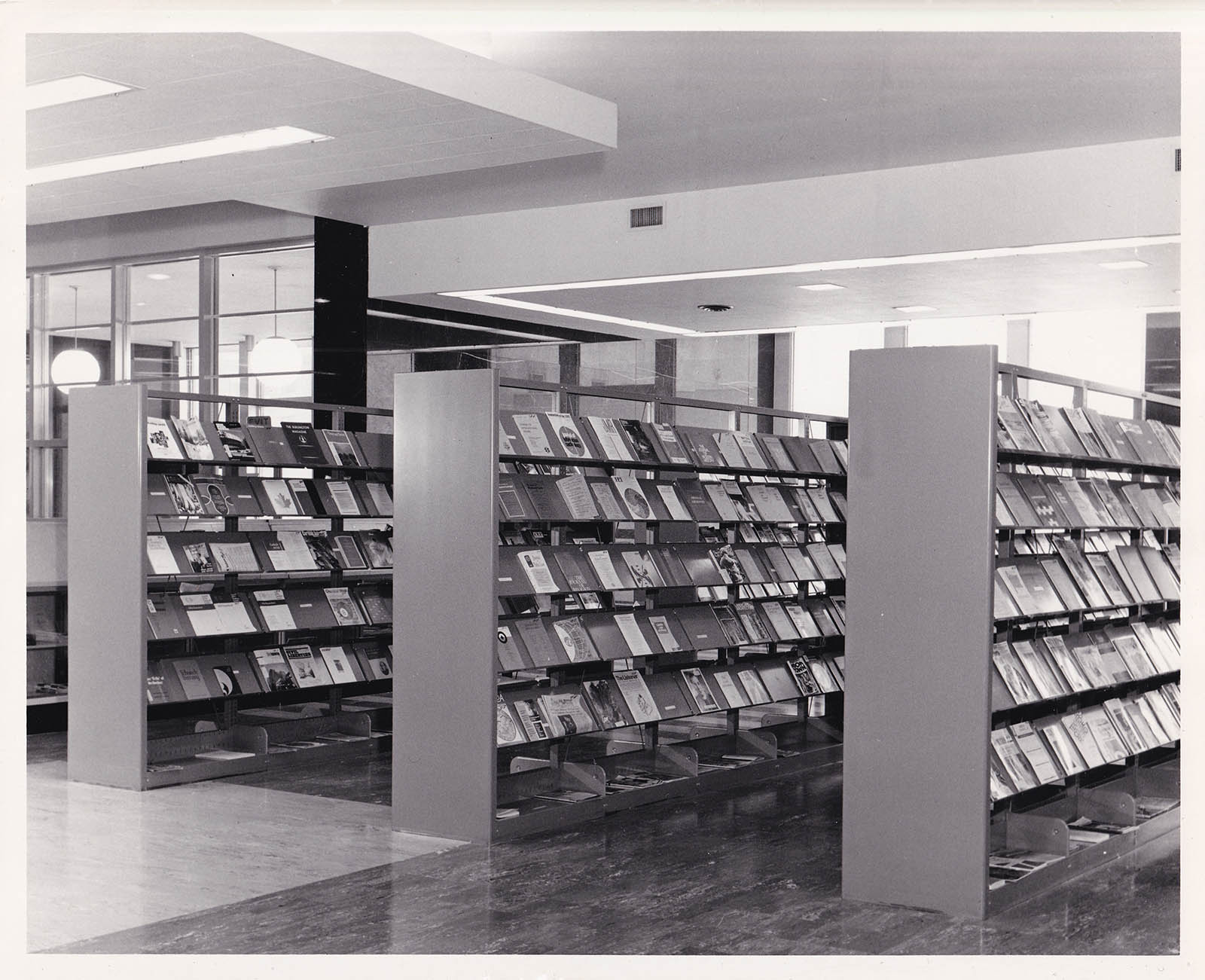 Library magazine racks