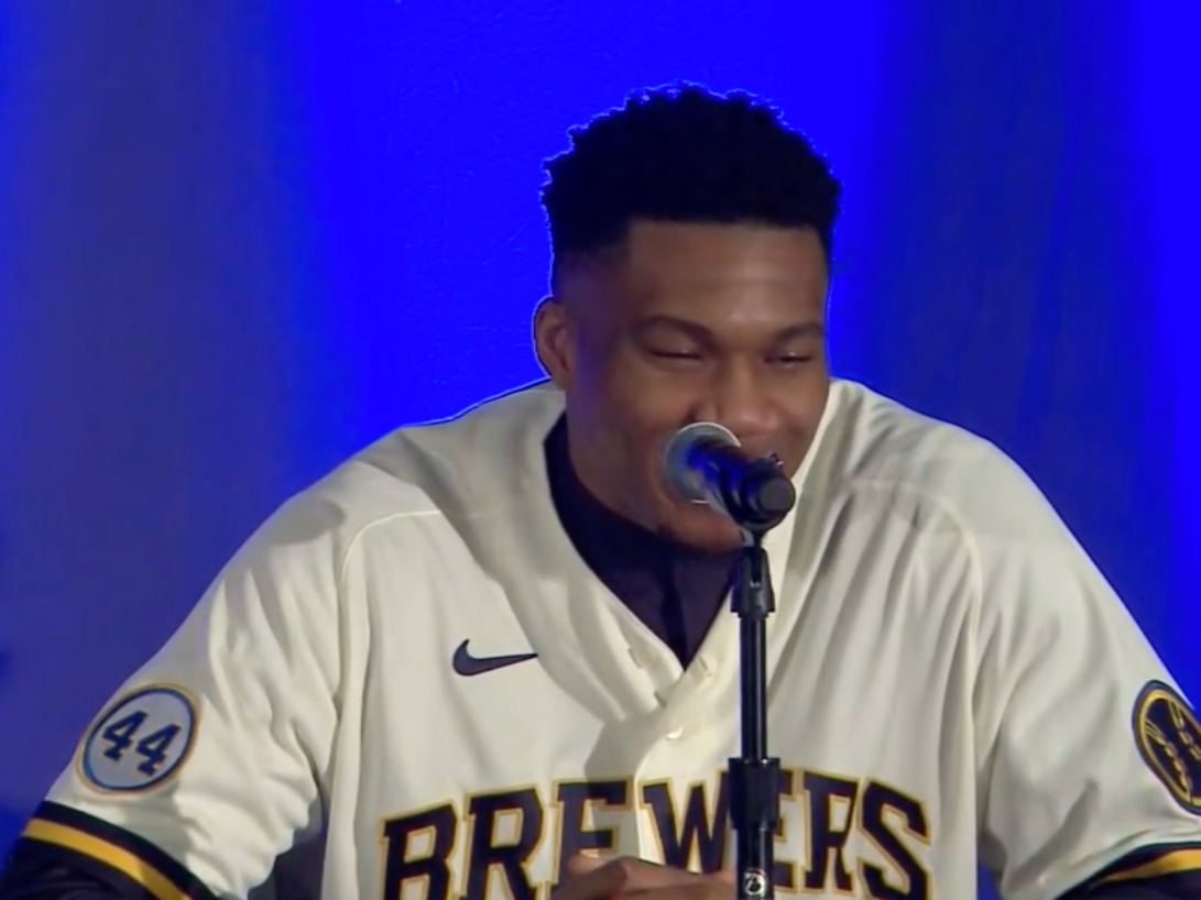 The Brewers X Giannis crossover you - Milwaukee Brewers