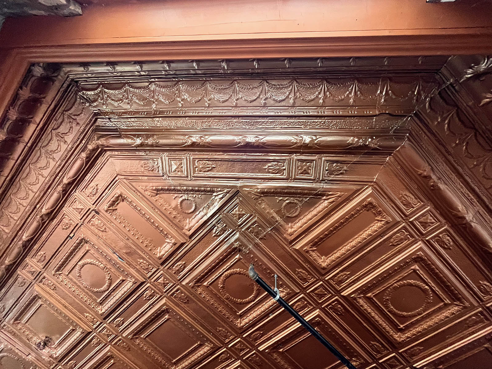 Tin ceiling