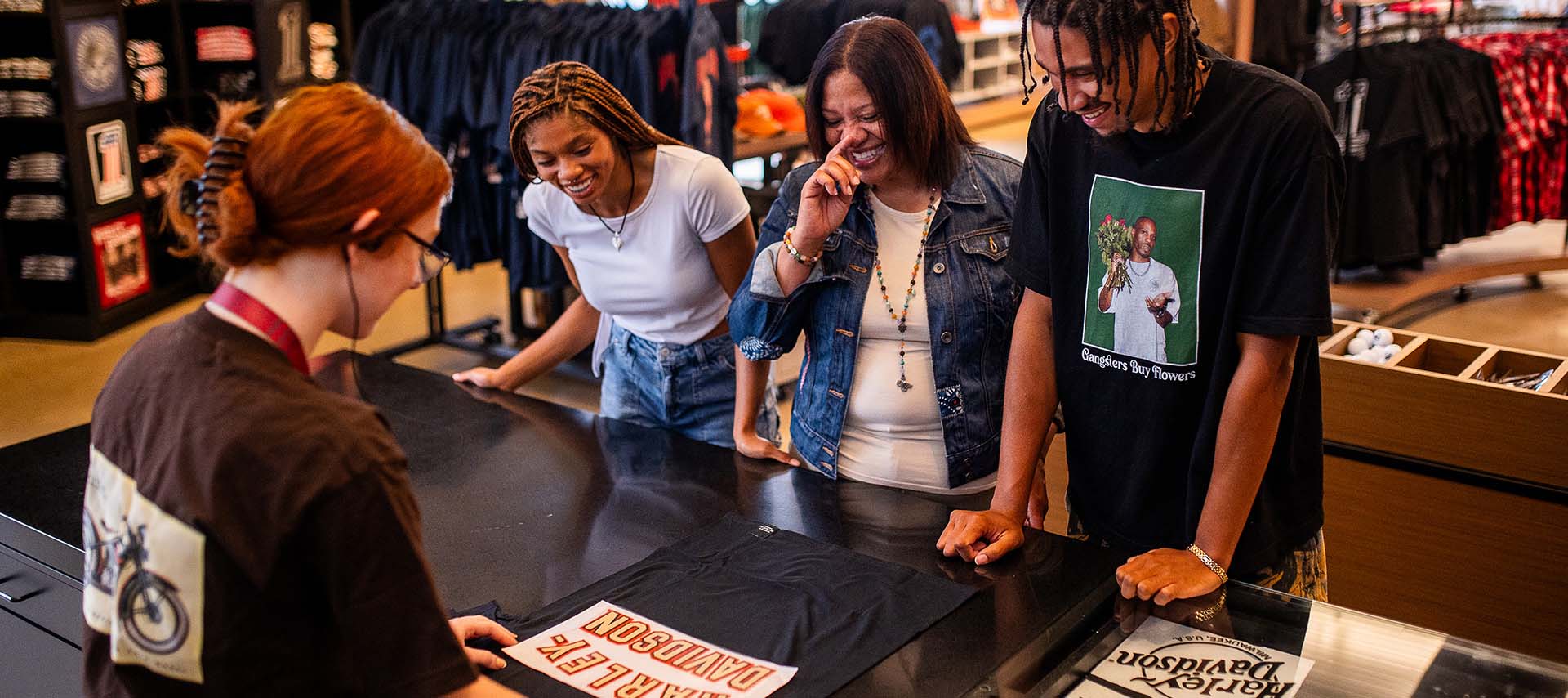 Customize your gear at the Harley-Davidson Shop