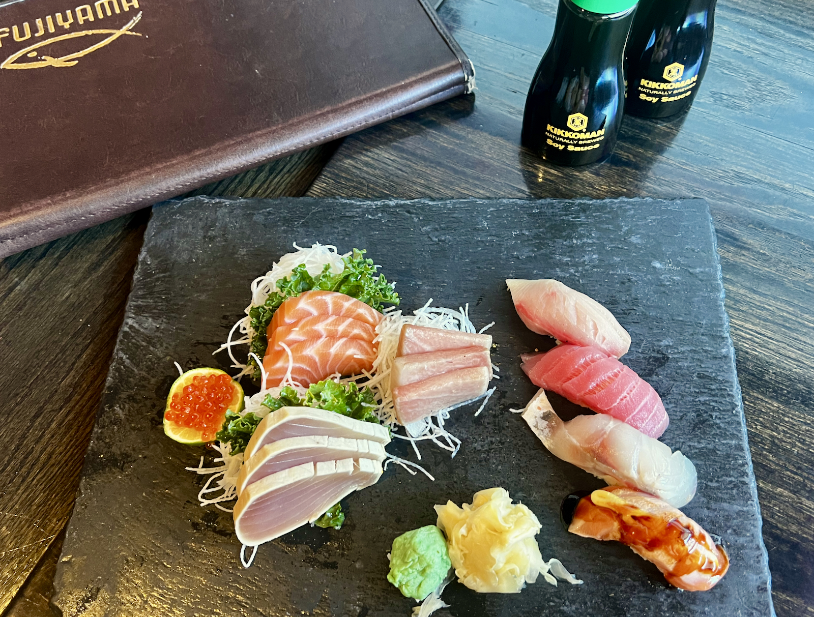 Sashimi and sushi