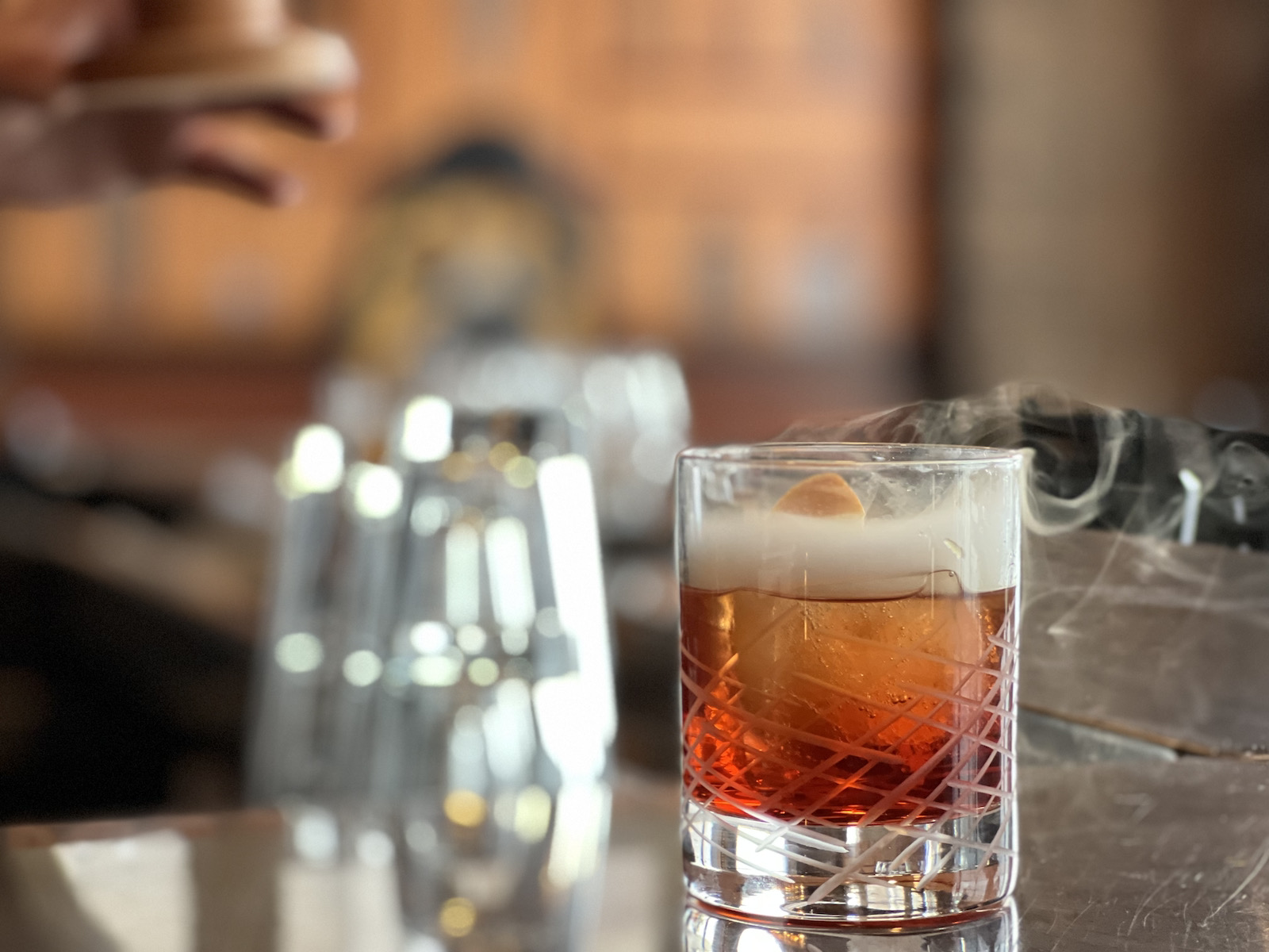 Cherrywood smoked negroni