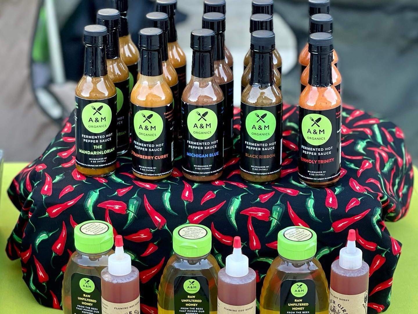 A&M Organics Hot Sauces