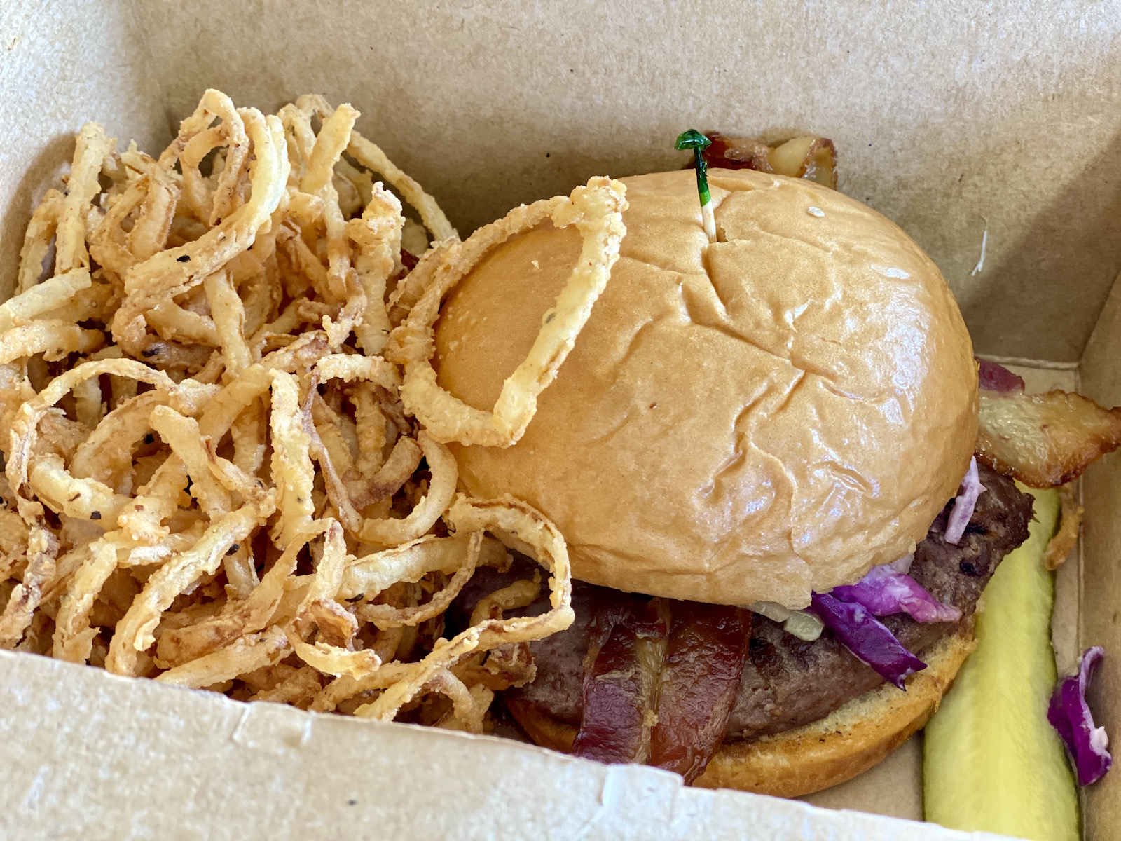 The Irish Cheddar Burger from Leff's Lucky Town