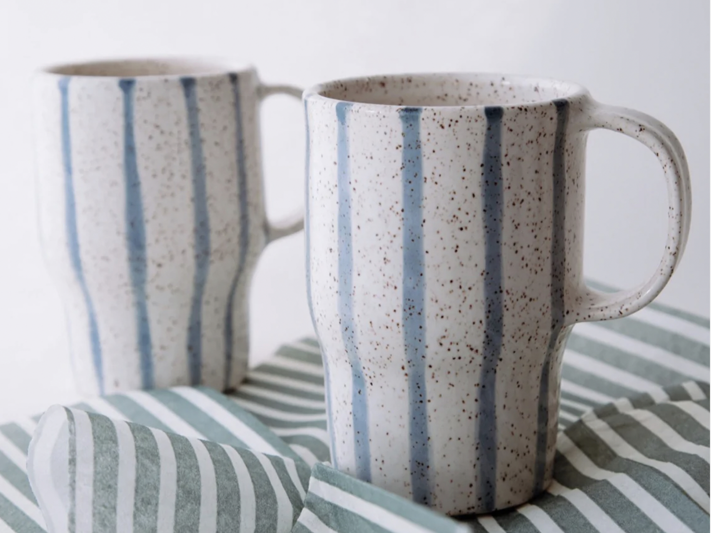 Striped mugs