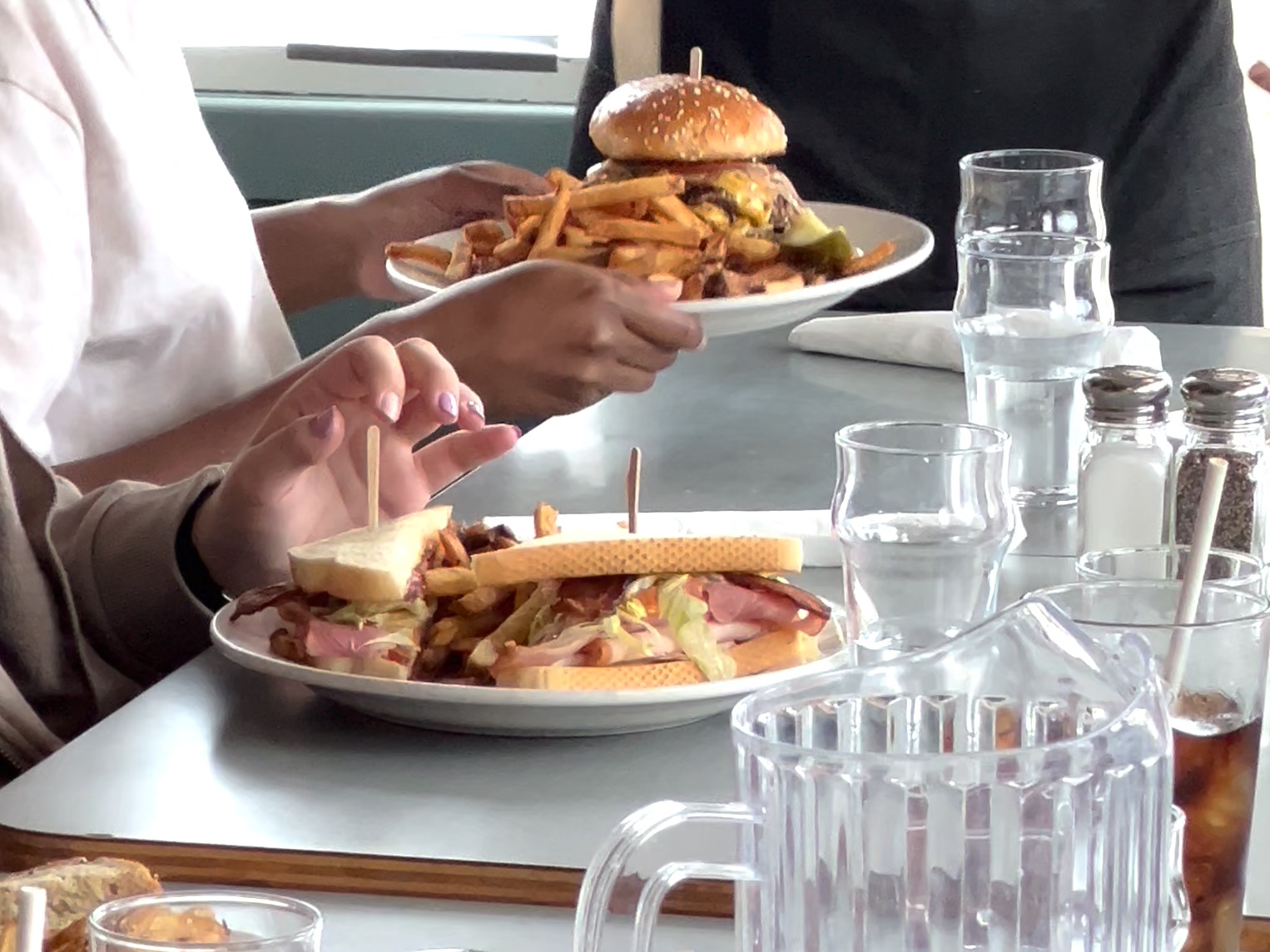 Food being served