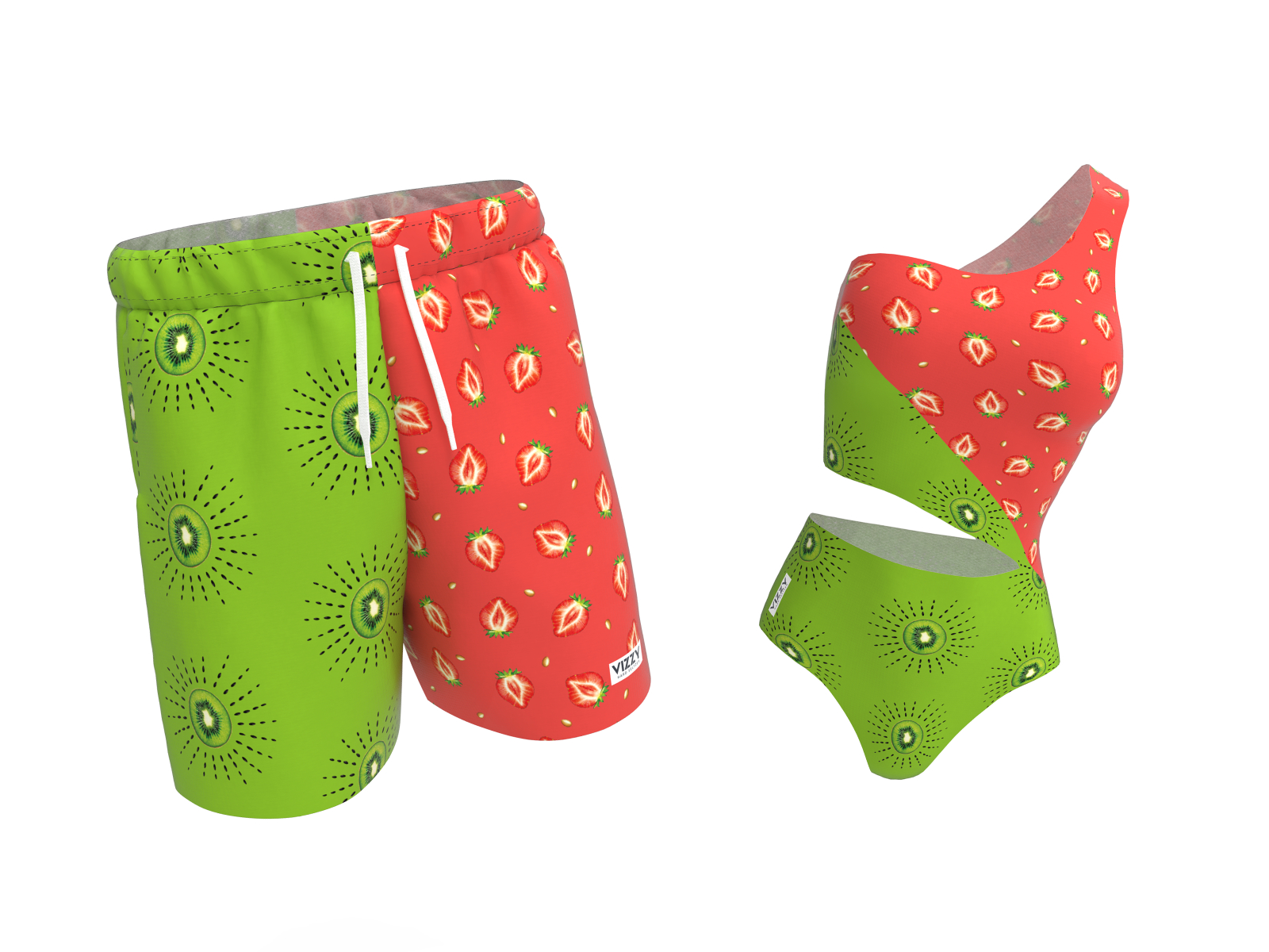 Vizzy Strawberry Kiwi swimwear