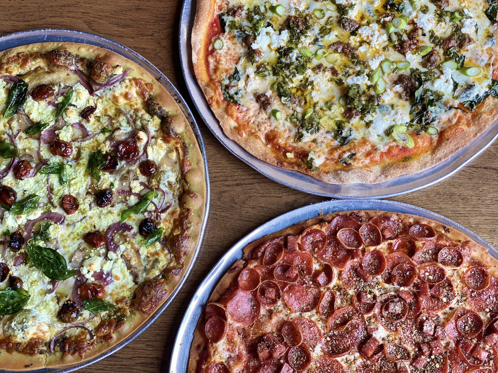 Three new pizzas at pizza man