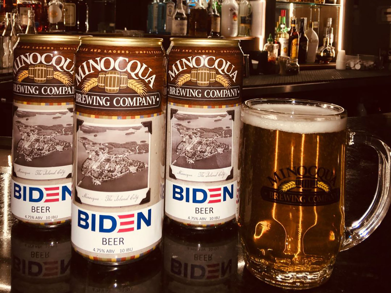 Minocqua Brewing waves its political banner with Biden Beer kolsch