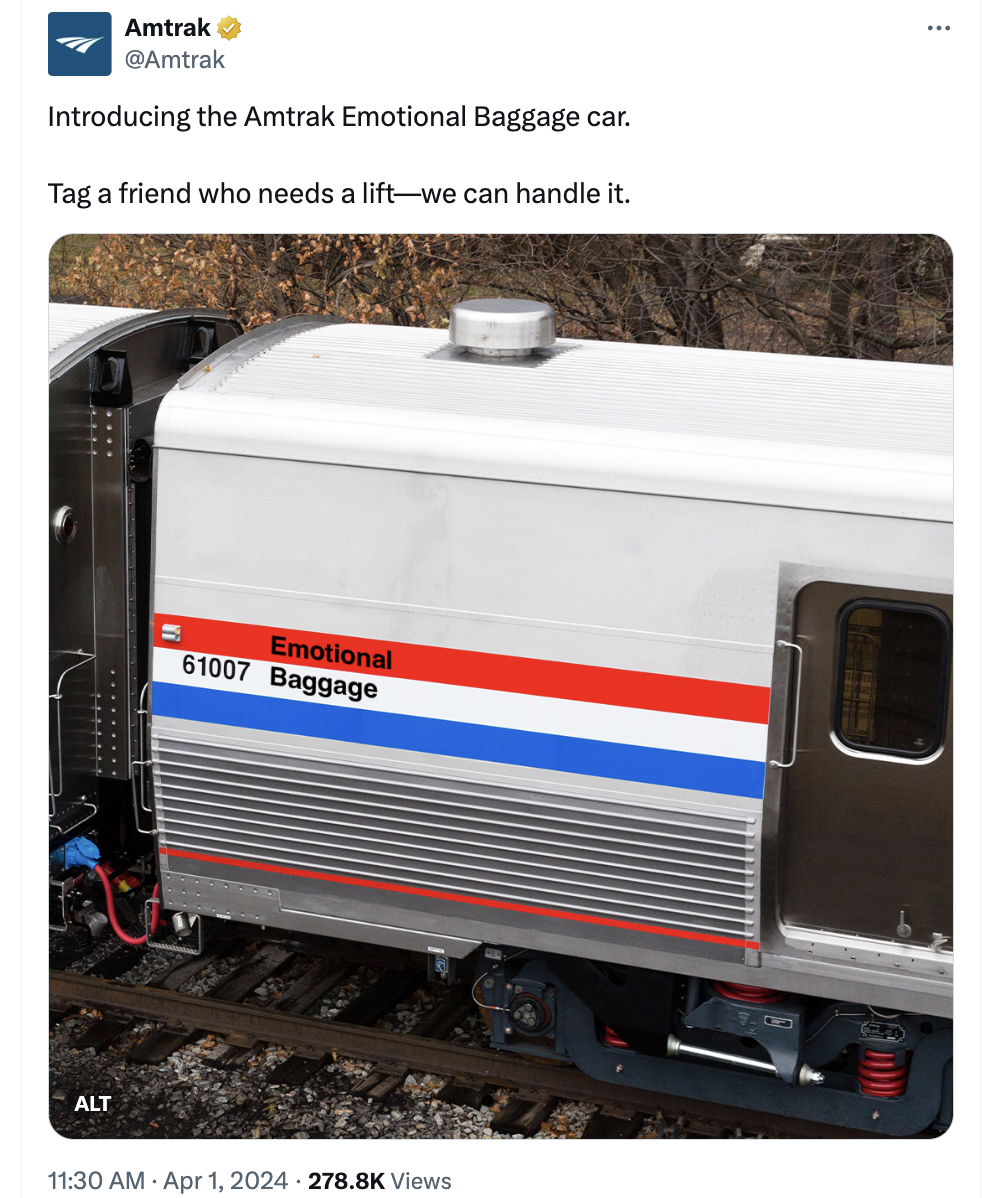 Baggage at Amtrak