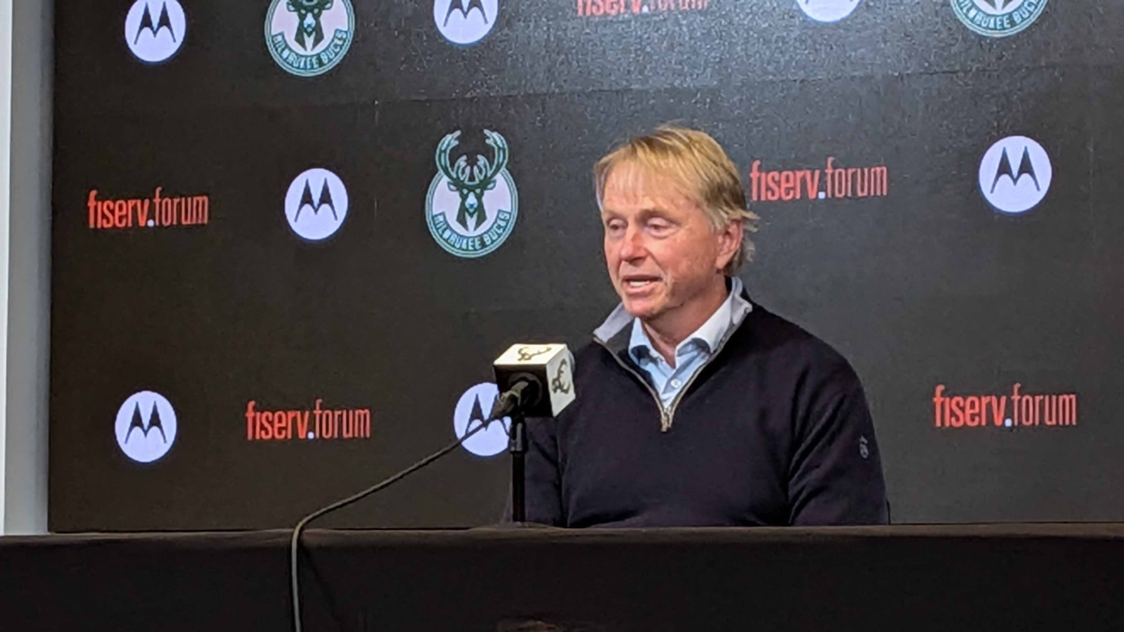 Wes Edens talks to the Milwaukee media