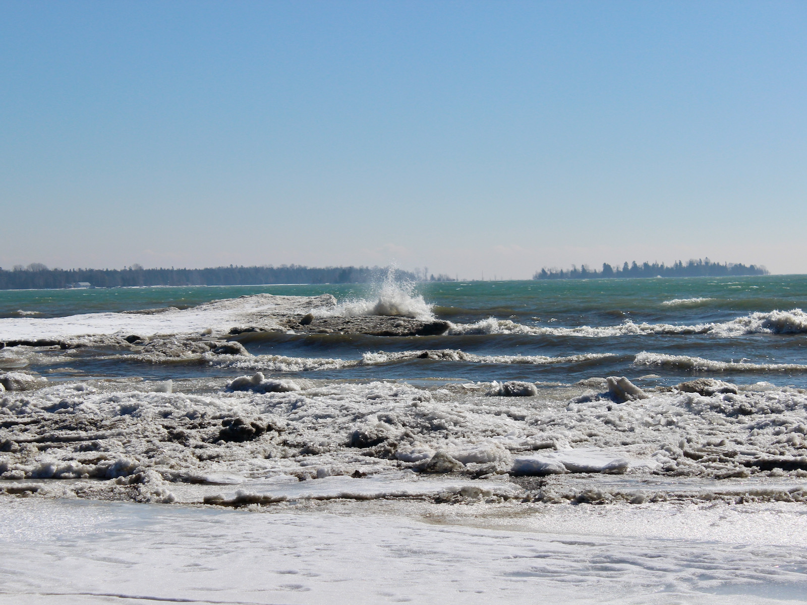 Waves on Lake Michigan