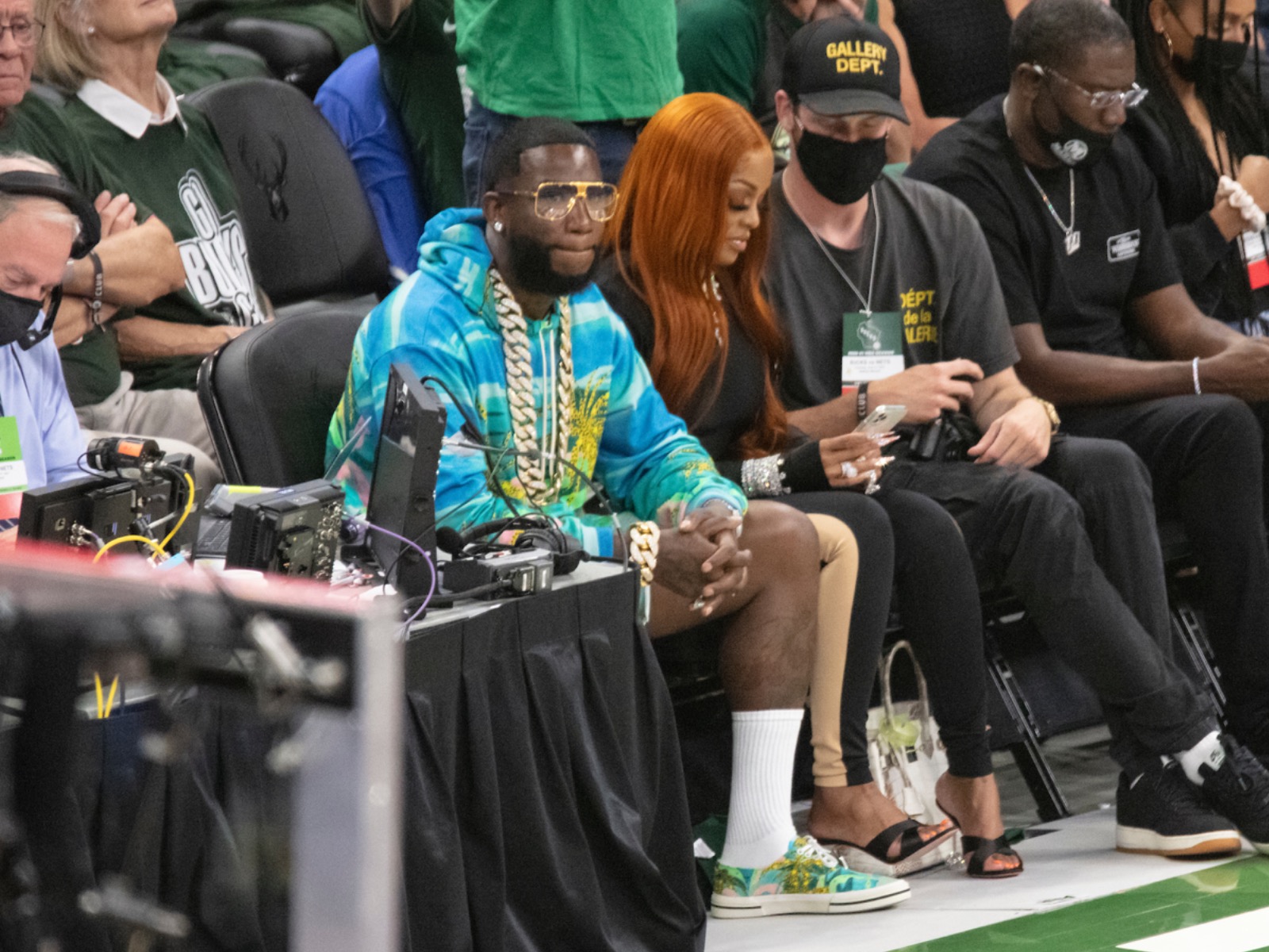 Gucci Mane at Bucks game