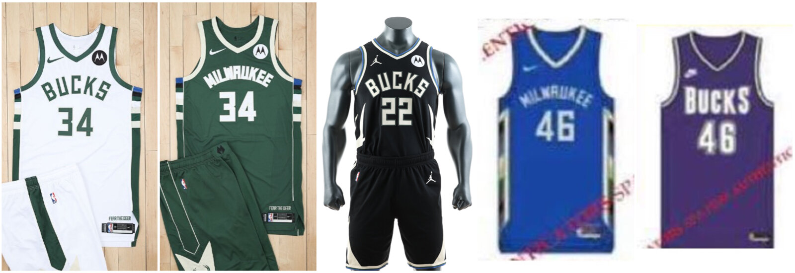 Bucks' potential 2022-23 uniforms 