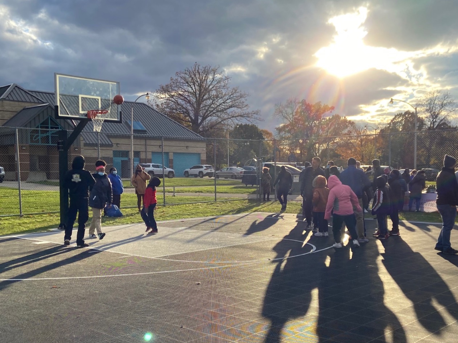 Kids at Sherman Park Dream Court