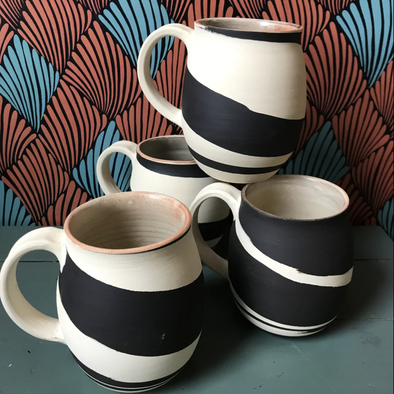 marbled mugs