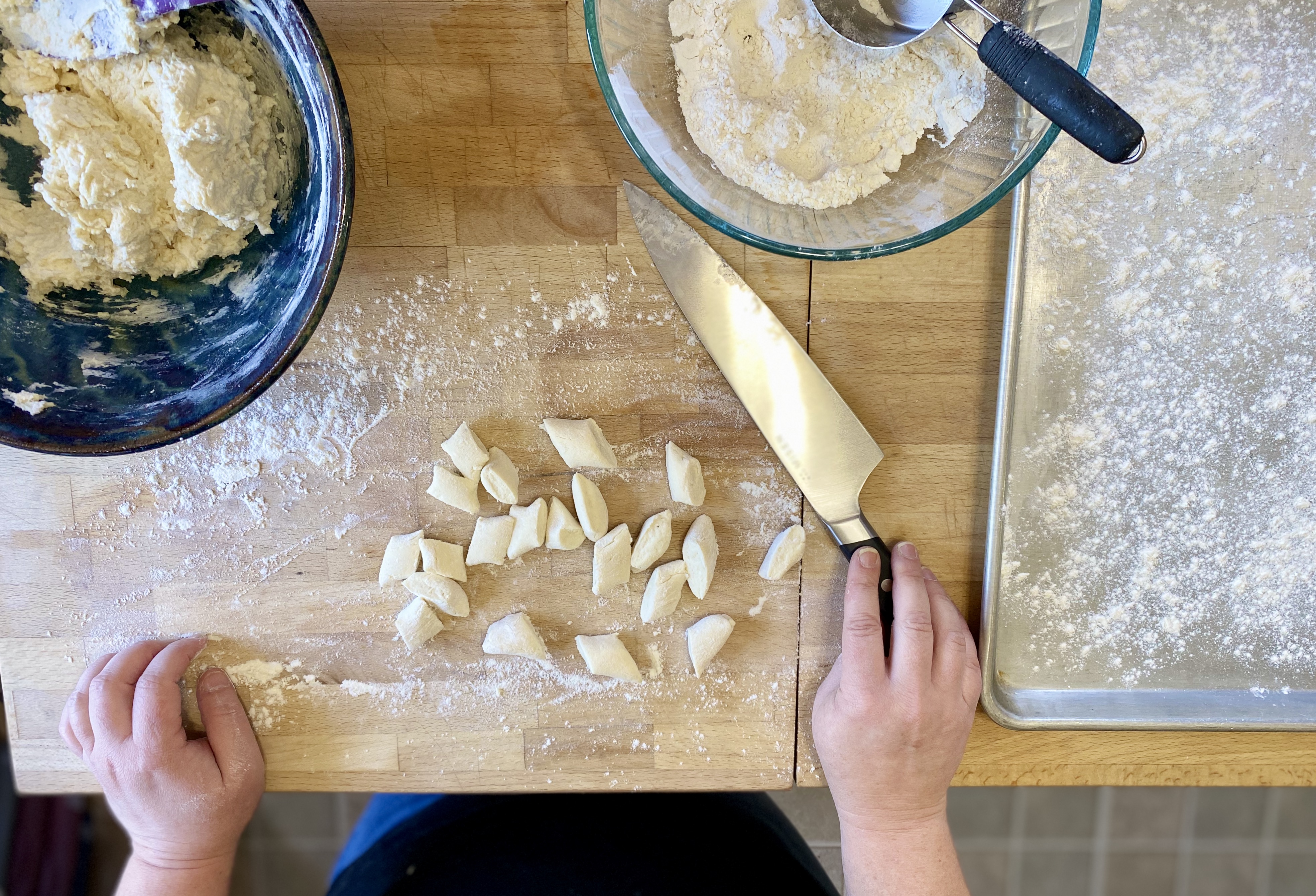 cooking gnocchi