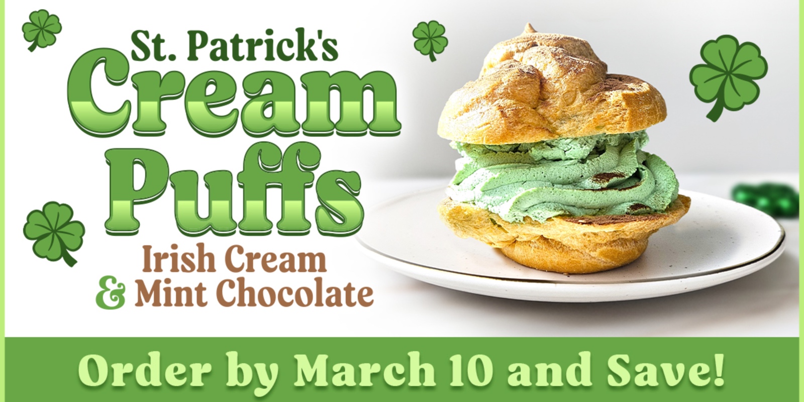 Wisconsin State Fair St. Patrick's Day cream puffs