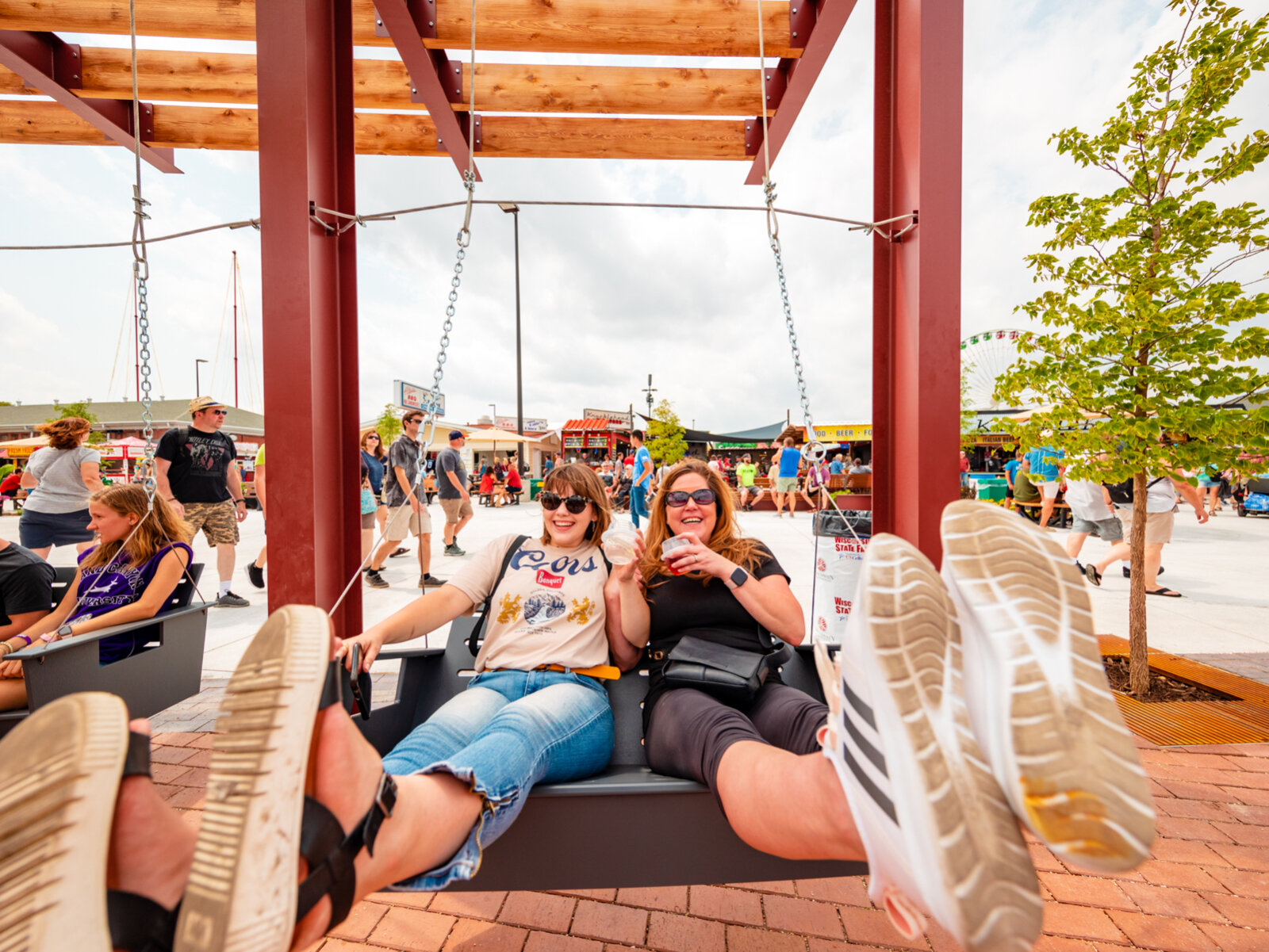 People having a good time at State Fair