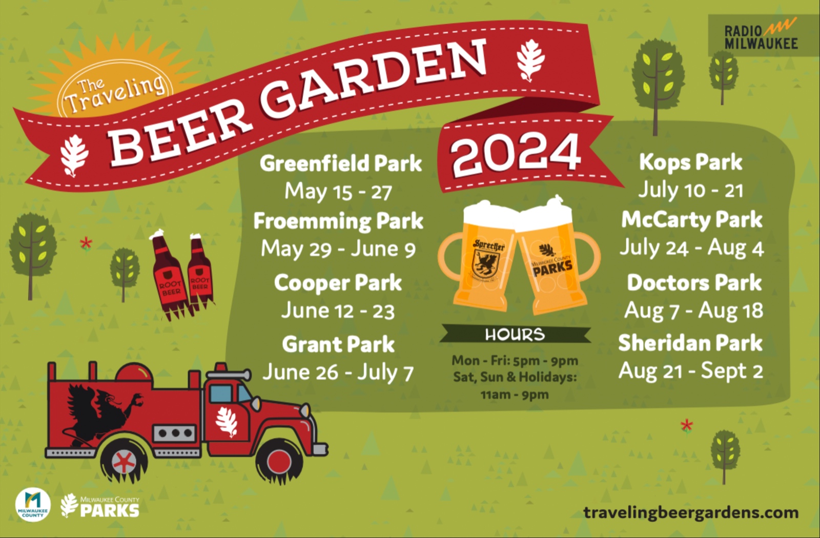 Traveling Beer Garden schedule