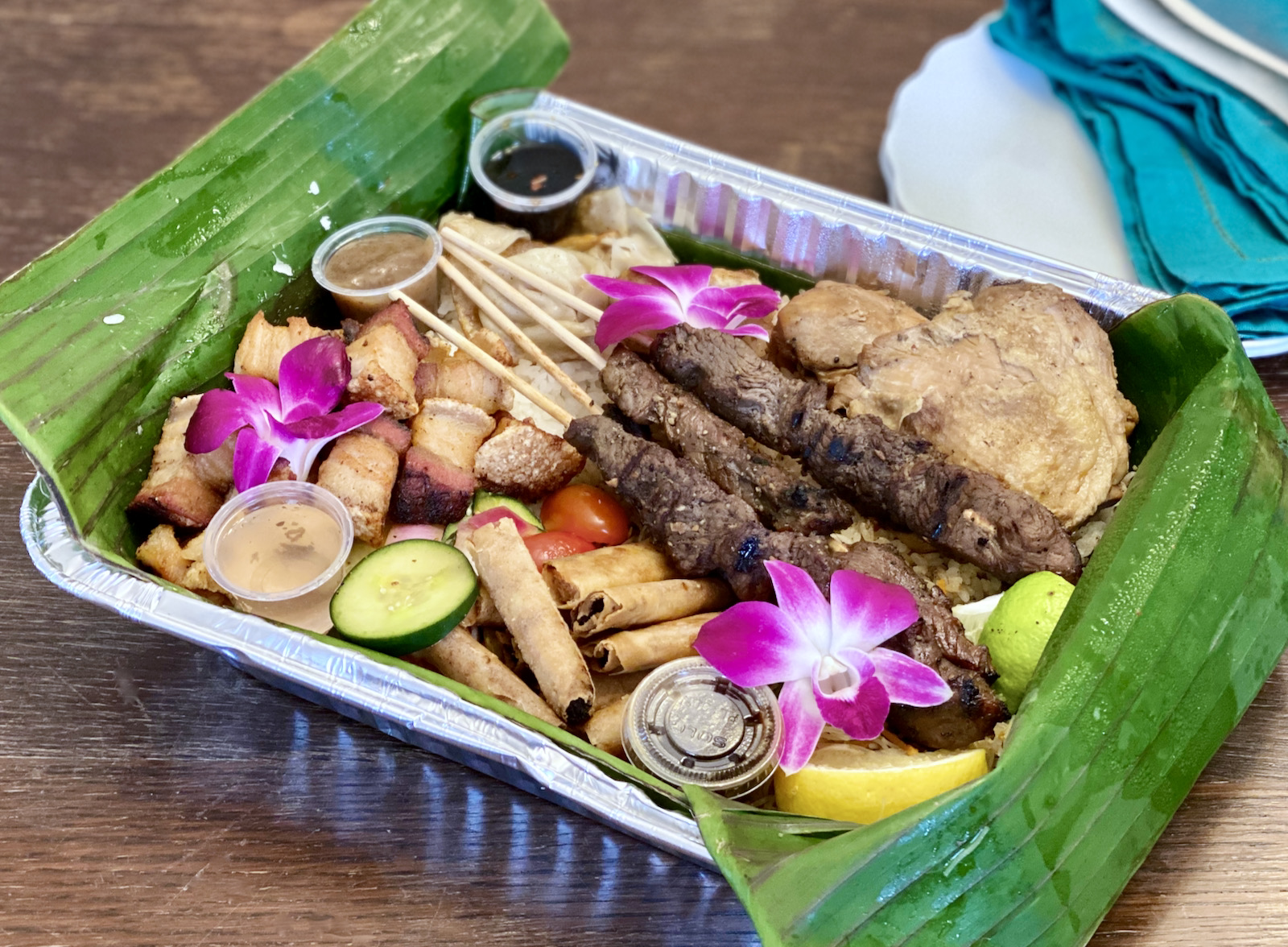 Kamayan platter from Meat on the Street