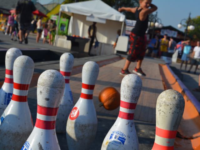 pumpkin bowling