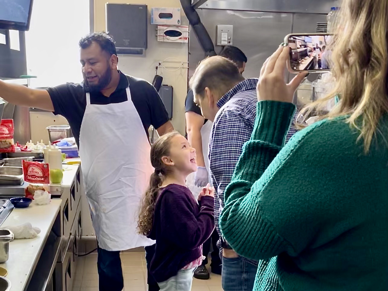 Talia in the kitchen at BelAir Cantina