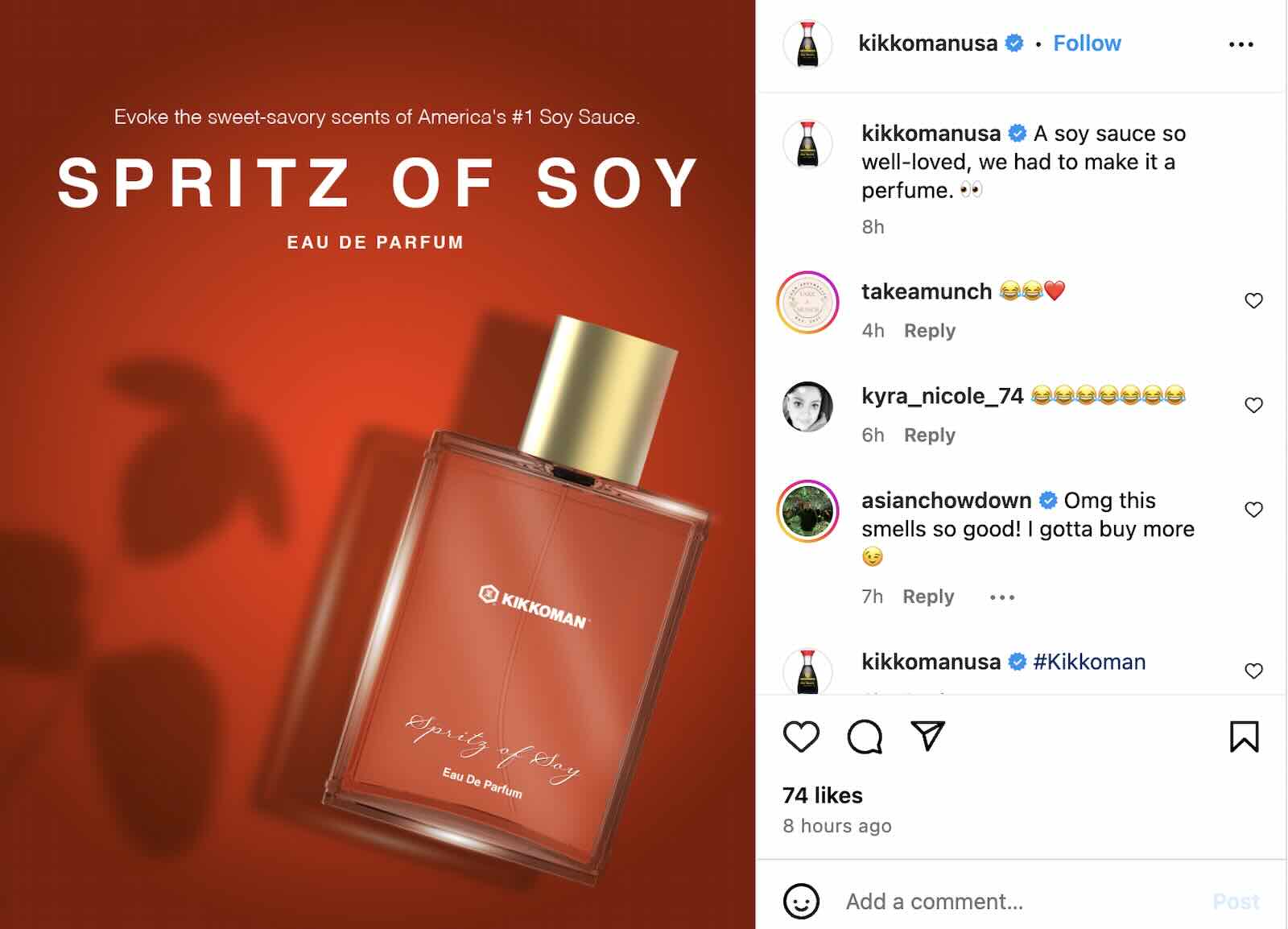 Kikkoman perfume