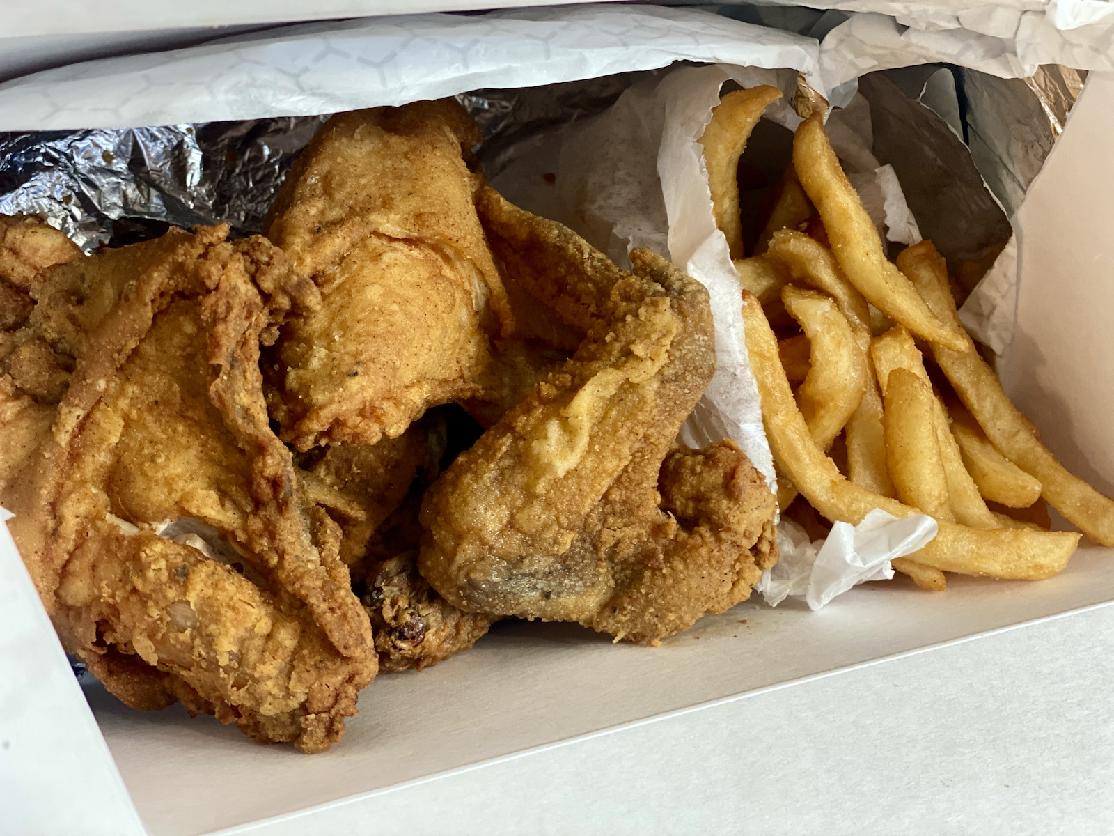 Fried chicken at MooSa's