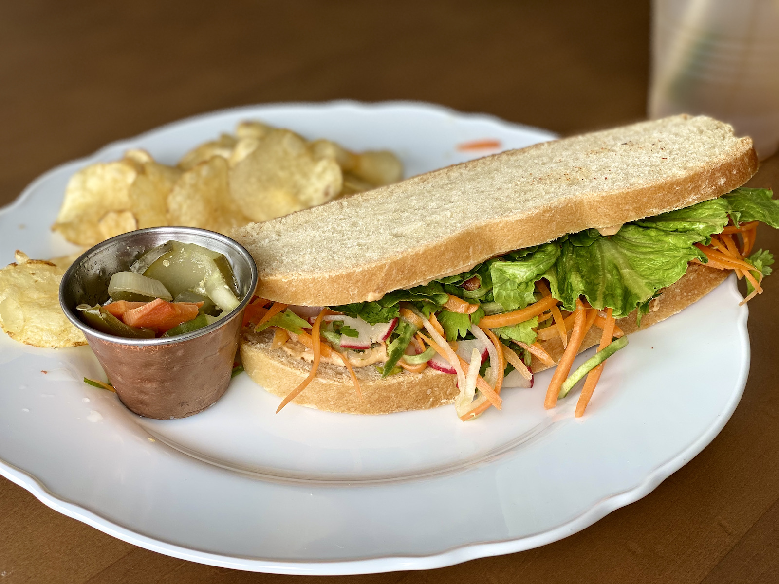 Monsoon Rainbow sandwich