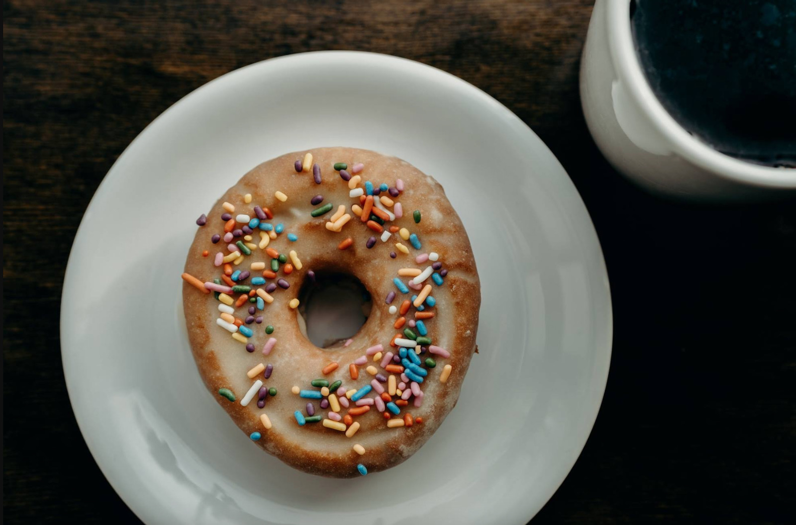 Donut monster doughnut and coffee