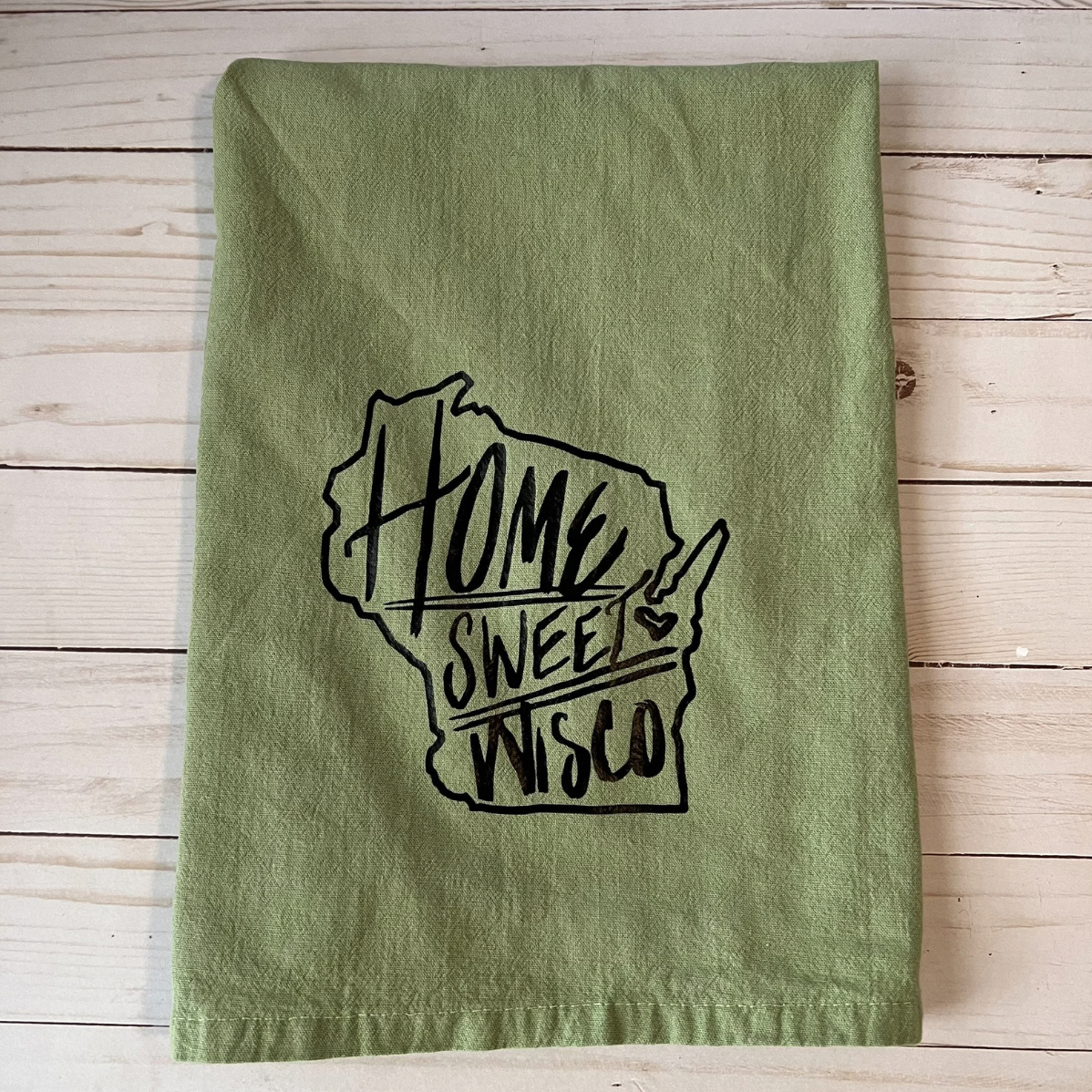 home sweet wisco towel