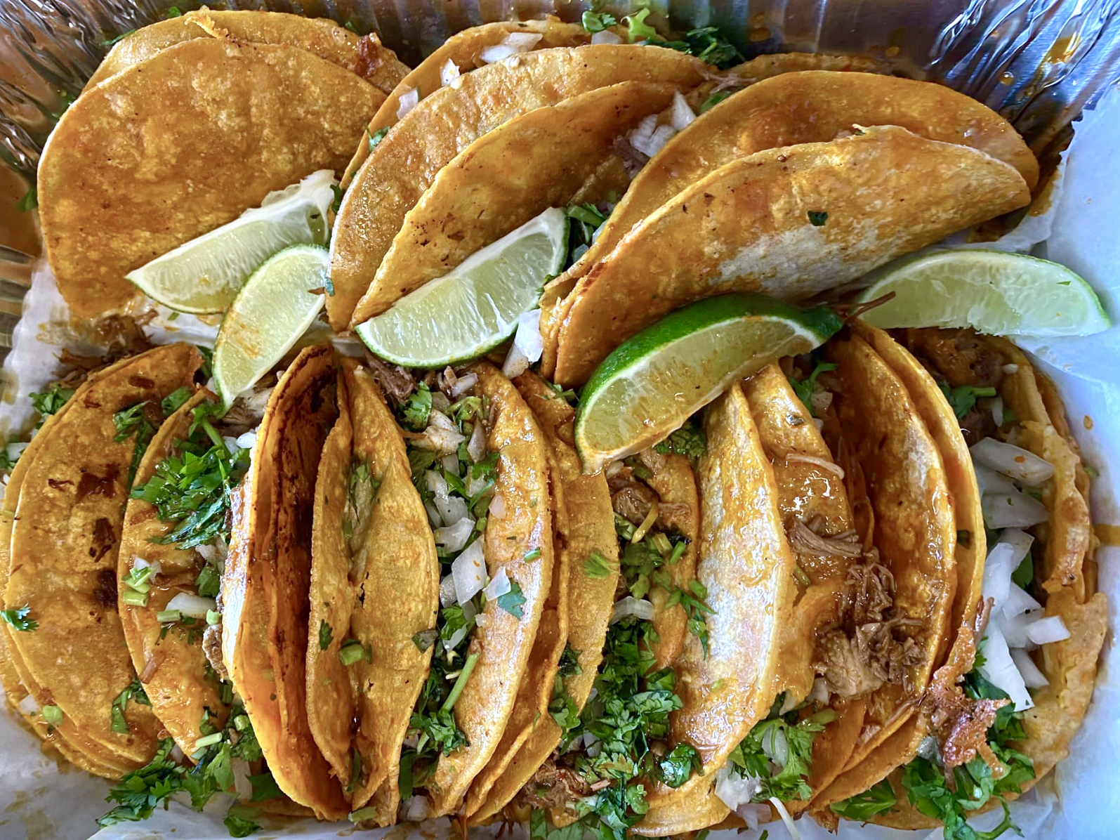 Birria tacos from Mexi-Cali Grill