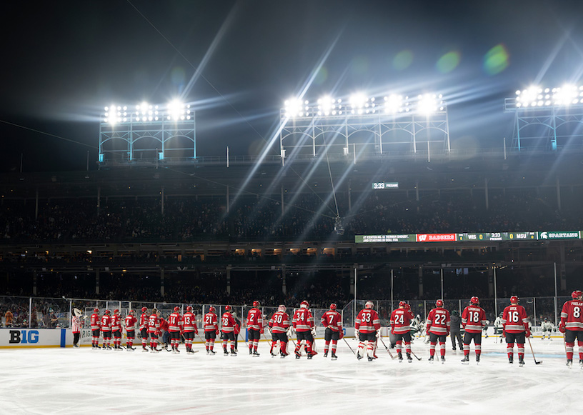 Wisconsin Badgers hockey at Wrigley Field