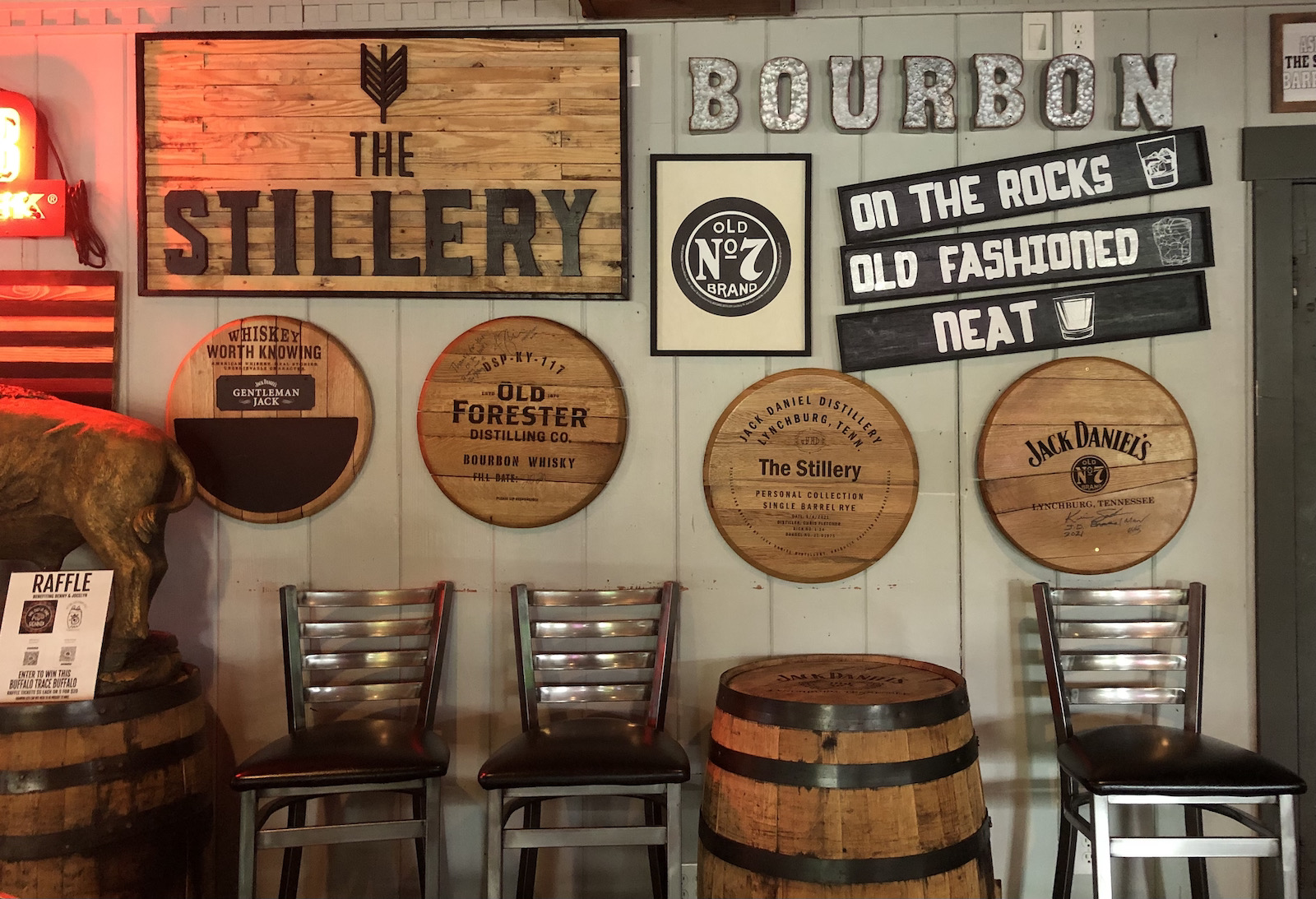 Bourbon theme at The Stillery