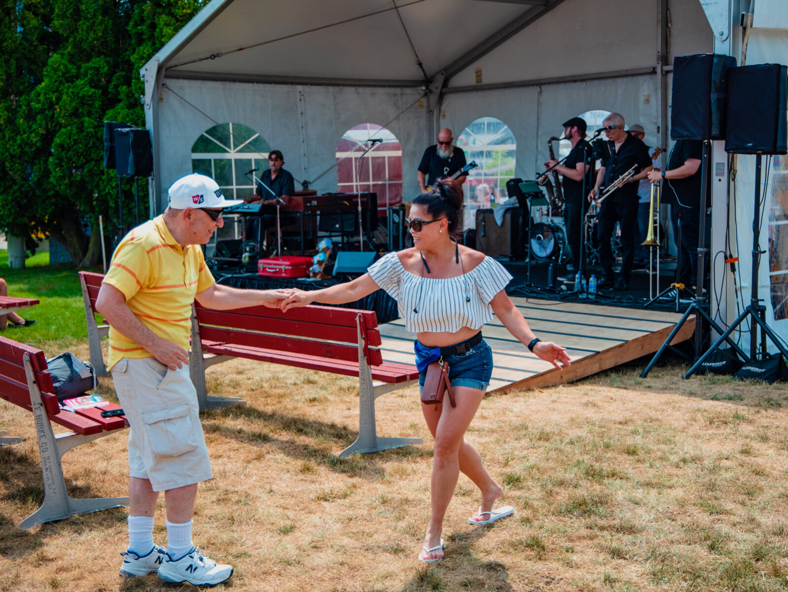 People dancing at the Wisconsin State Fair