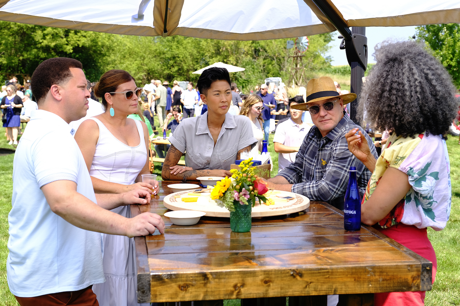 Judges at the Cheese Festival at Cupola Barn