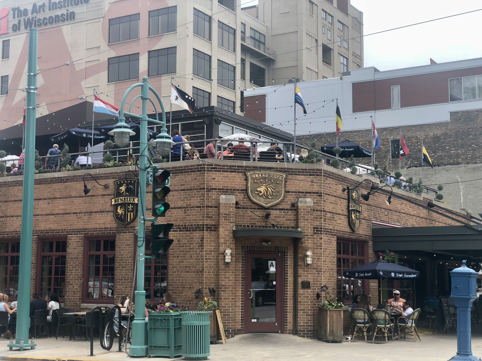 Rooftop patio at Cafe Benelux