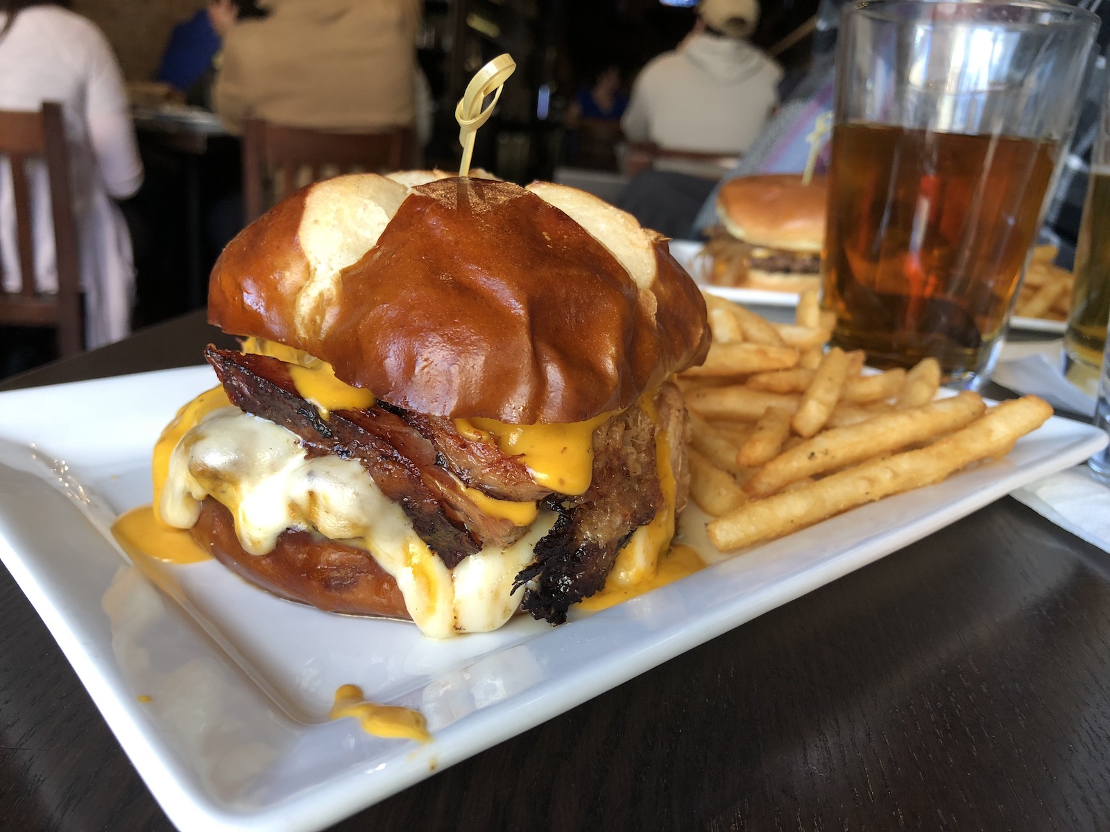 The Wisco Burger at Oak Barrel Public House