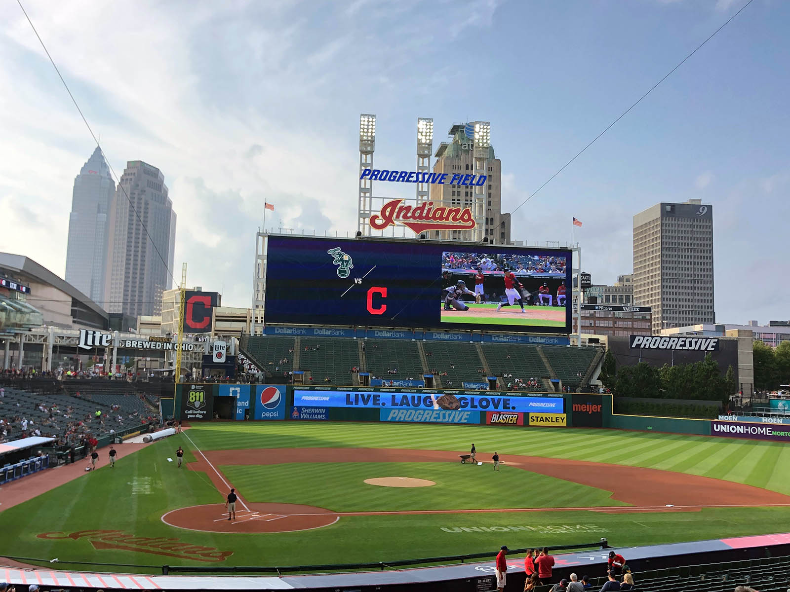 Cleveland Indians Unsigned Progressive Field Stadium Photograph