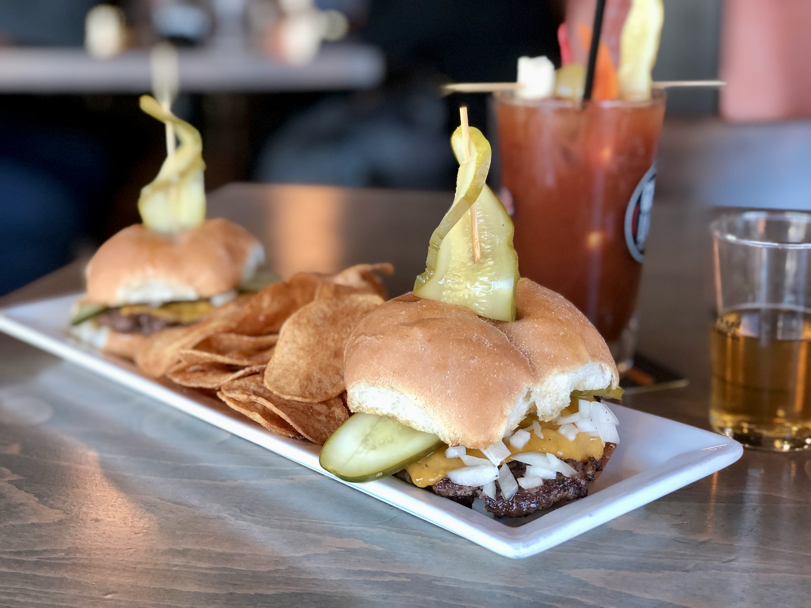 The smash burger at Stubby's