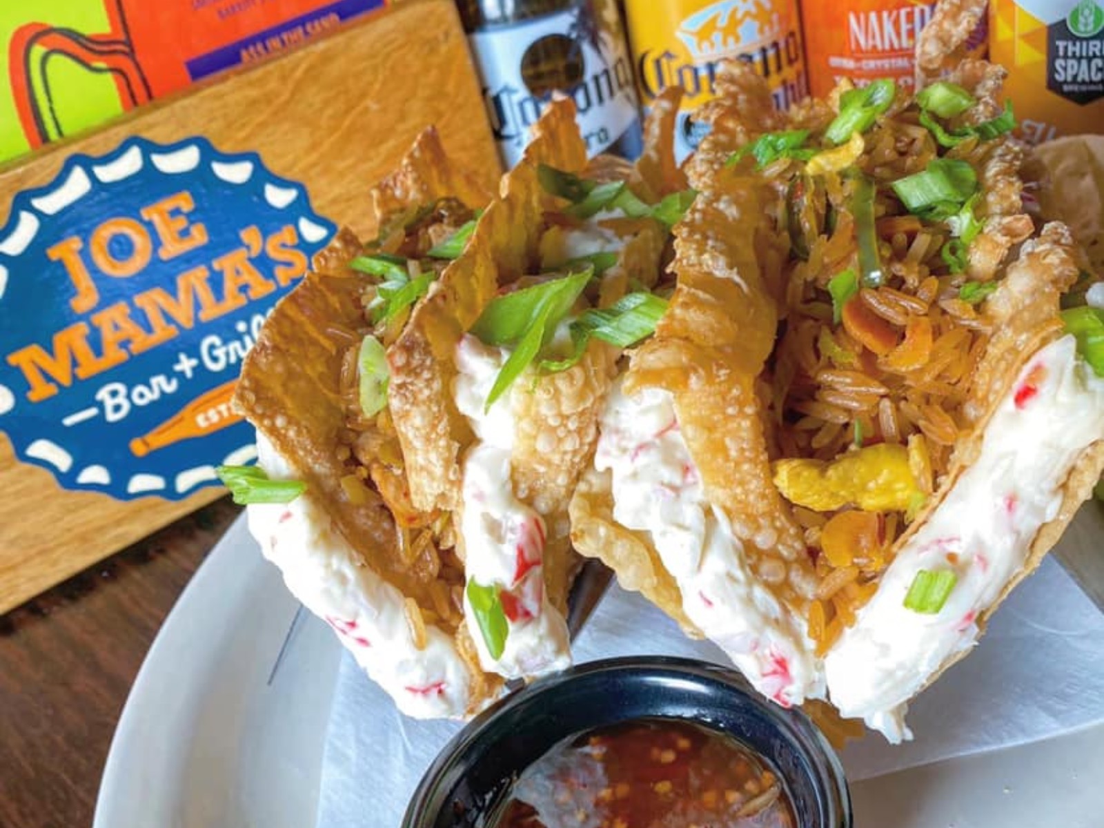 Crab rangoon tacos