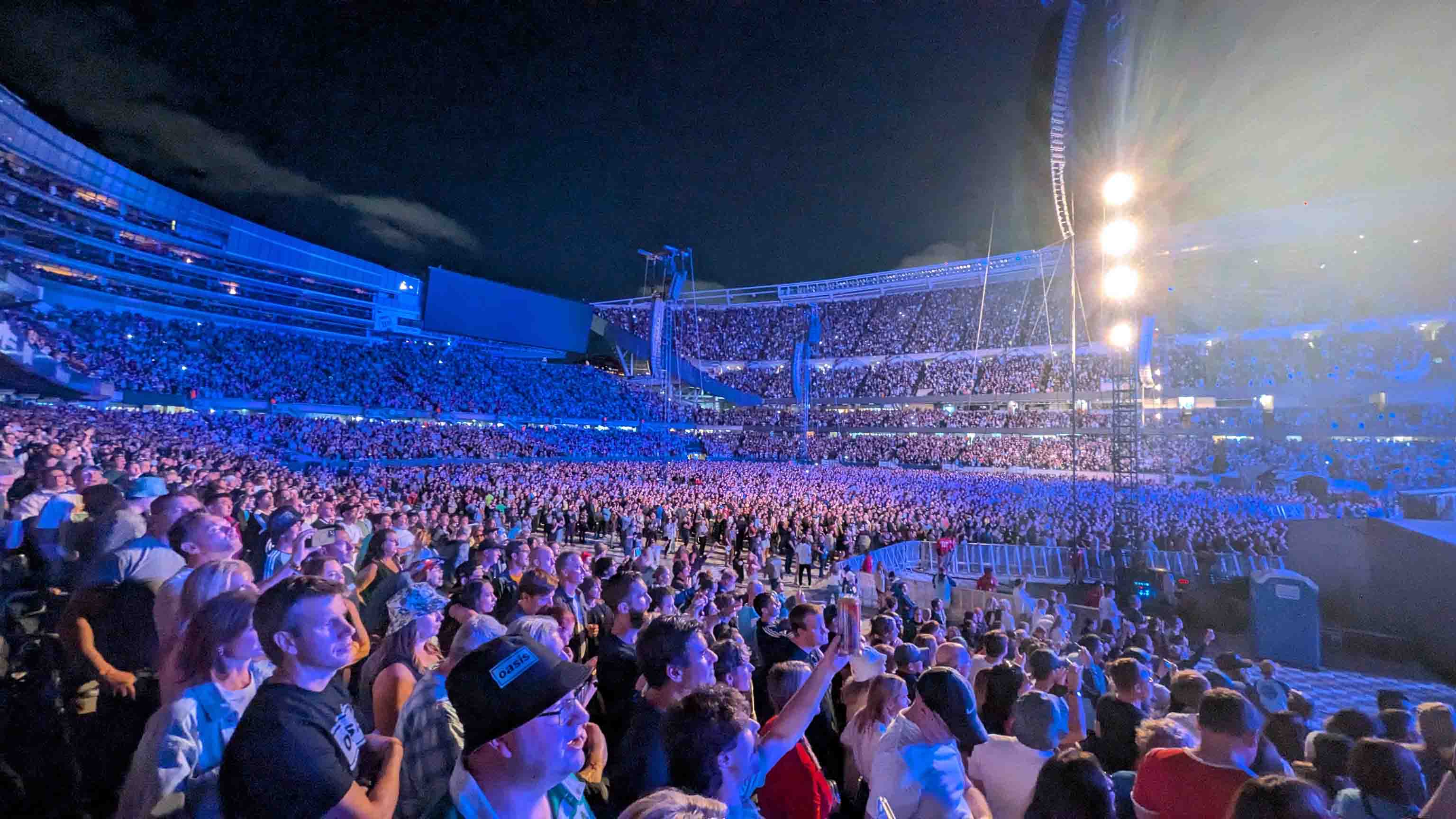 Oasis perform at Soldier Field in Chicago