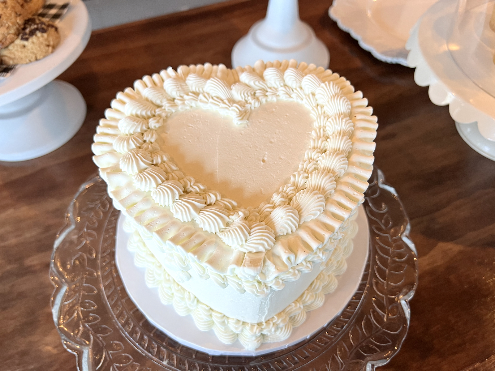 Heart shaped cake from Lucy Bakes