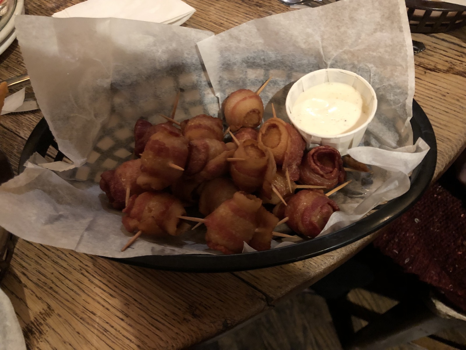 Bacon wrapped jalapeno cheese balls