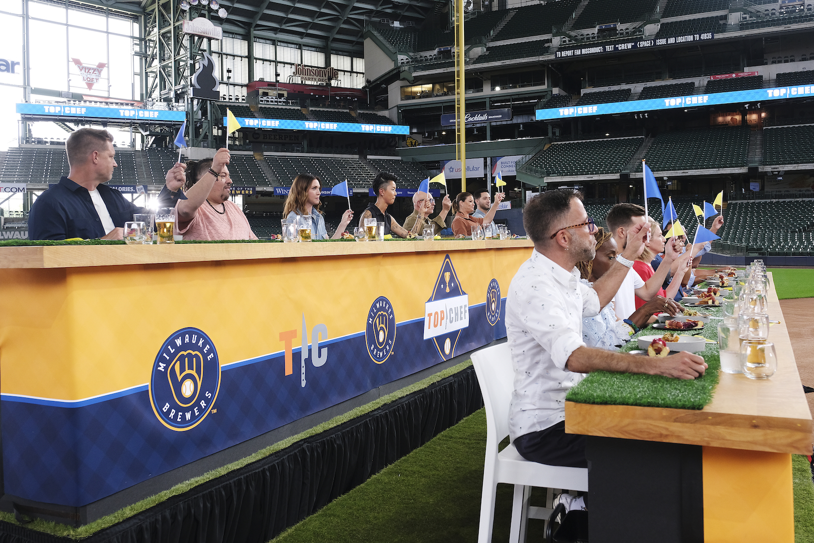 A cadre of local chefs were judges at Am Fam Field