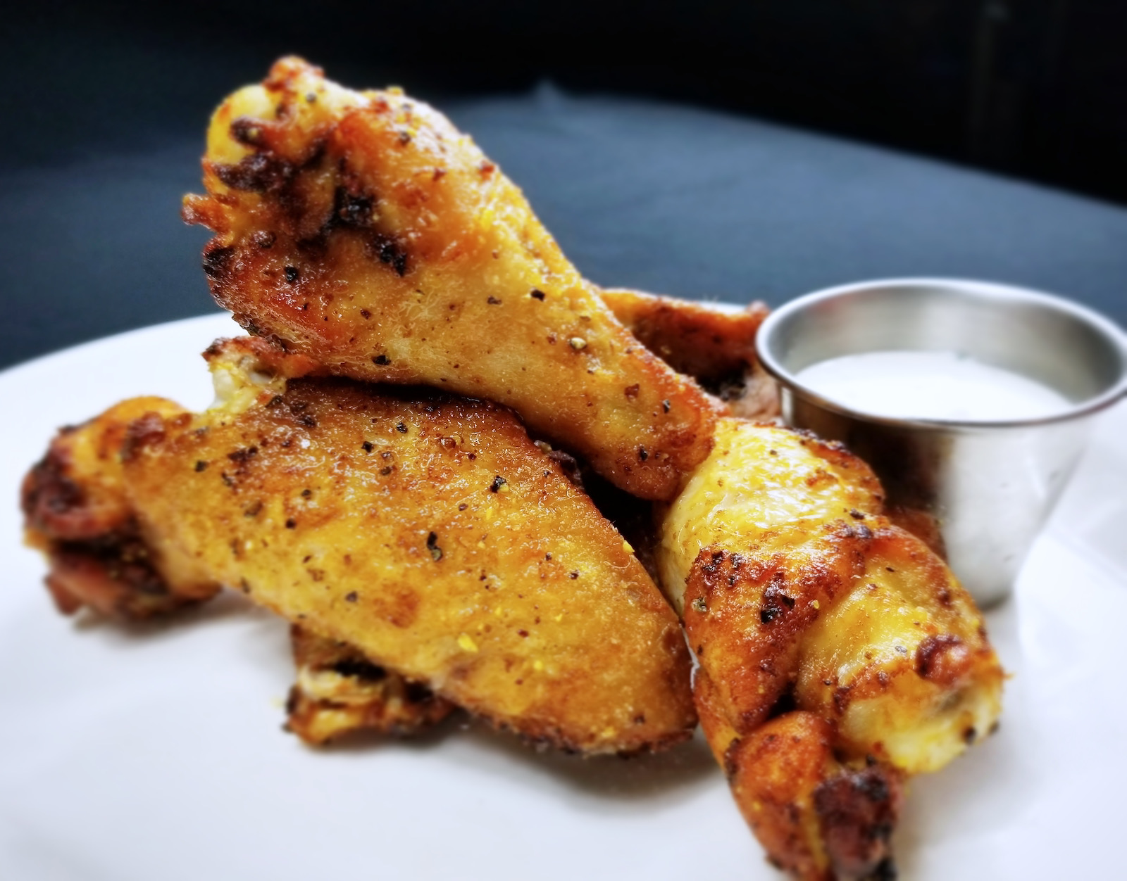 Binary dry rubbed wings