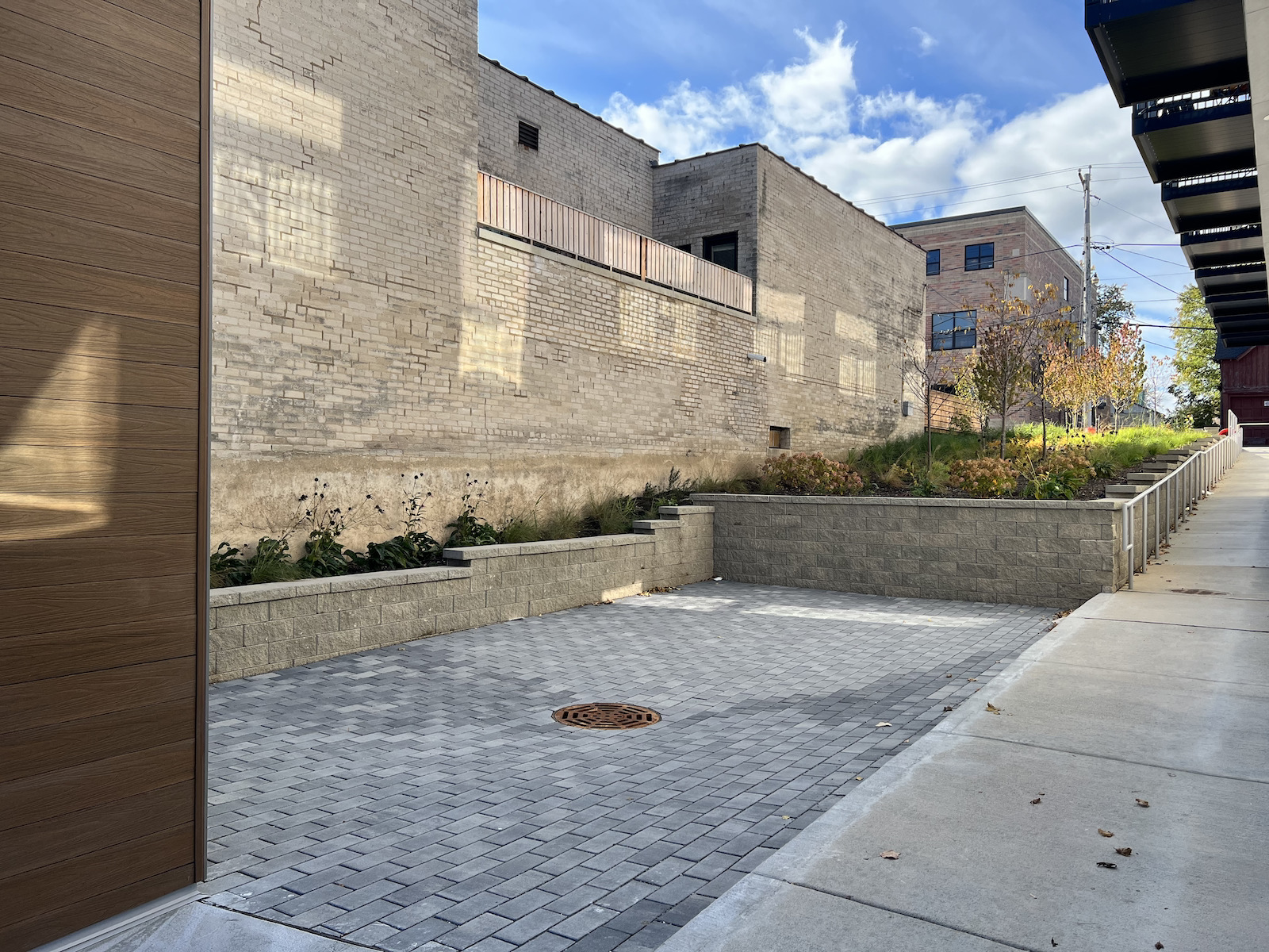 Patio space at new NonFiction location